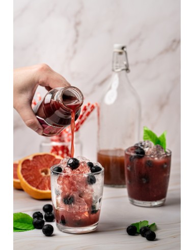 Sirupas, juodieji serbentai, arbata, limonadas, gėrimas, mažiau cukraus