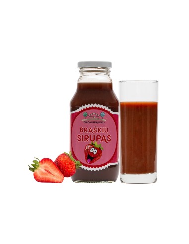 Braškės, sirupas, arbata, limonadas, blynai, košė, ledai, pusryčiai