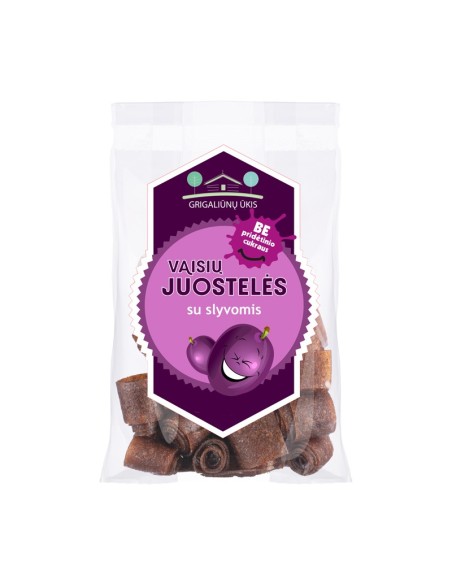 Slyvų juostelės, sveikas užkandis, be cukraus, Pirkti, natūralus