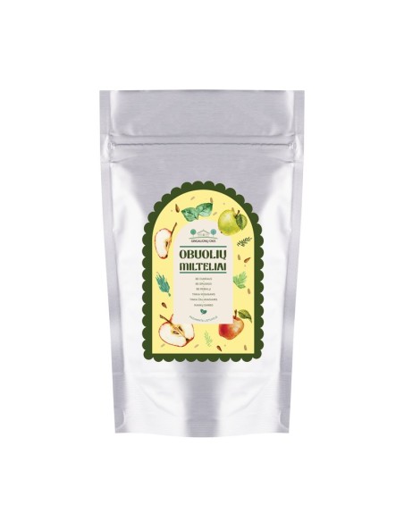 Obuolių milteliai, augalinis maistas, be cukraus, vegan
